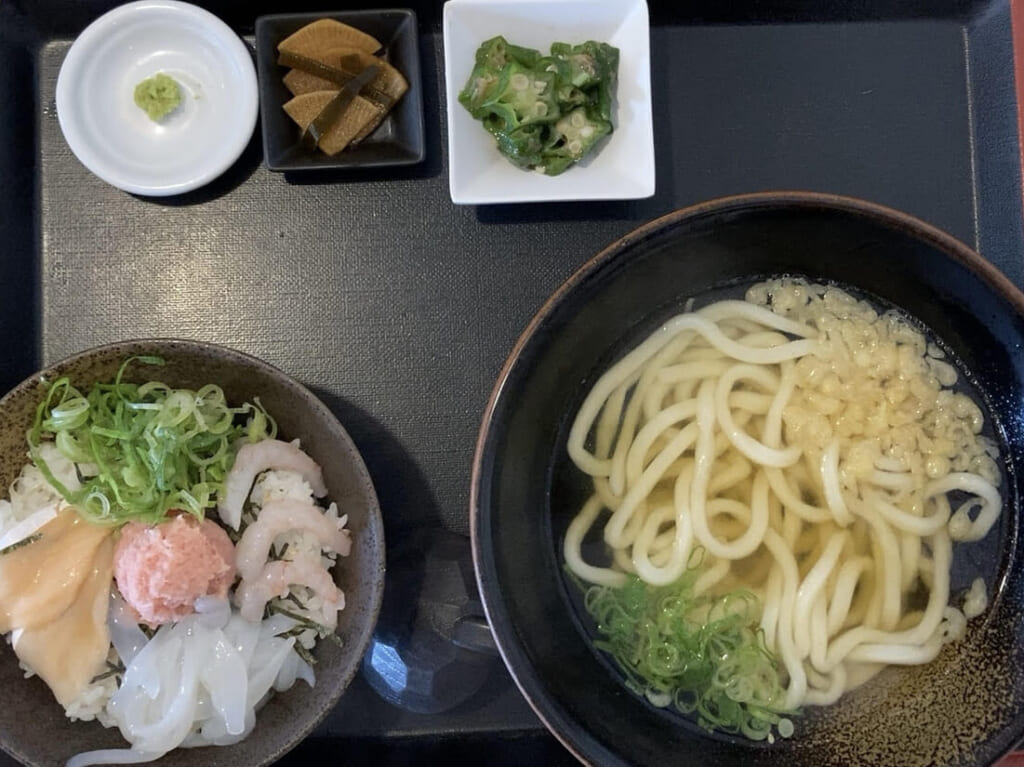 海鮮丼とうどん