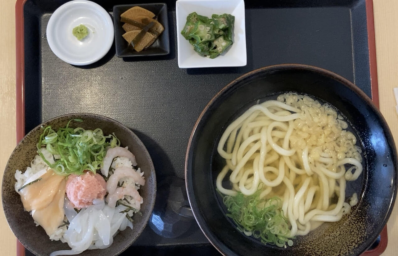 海鮮丼とうどん