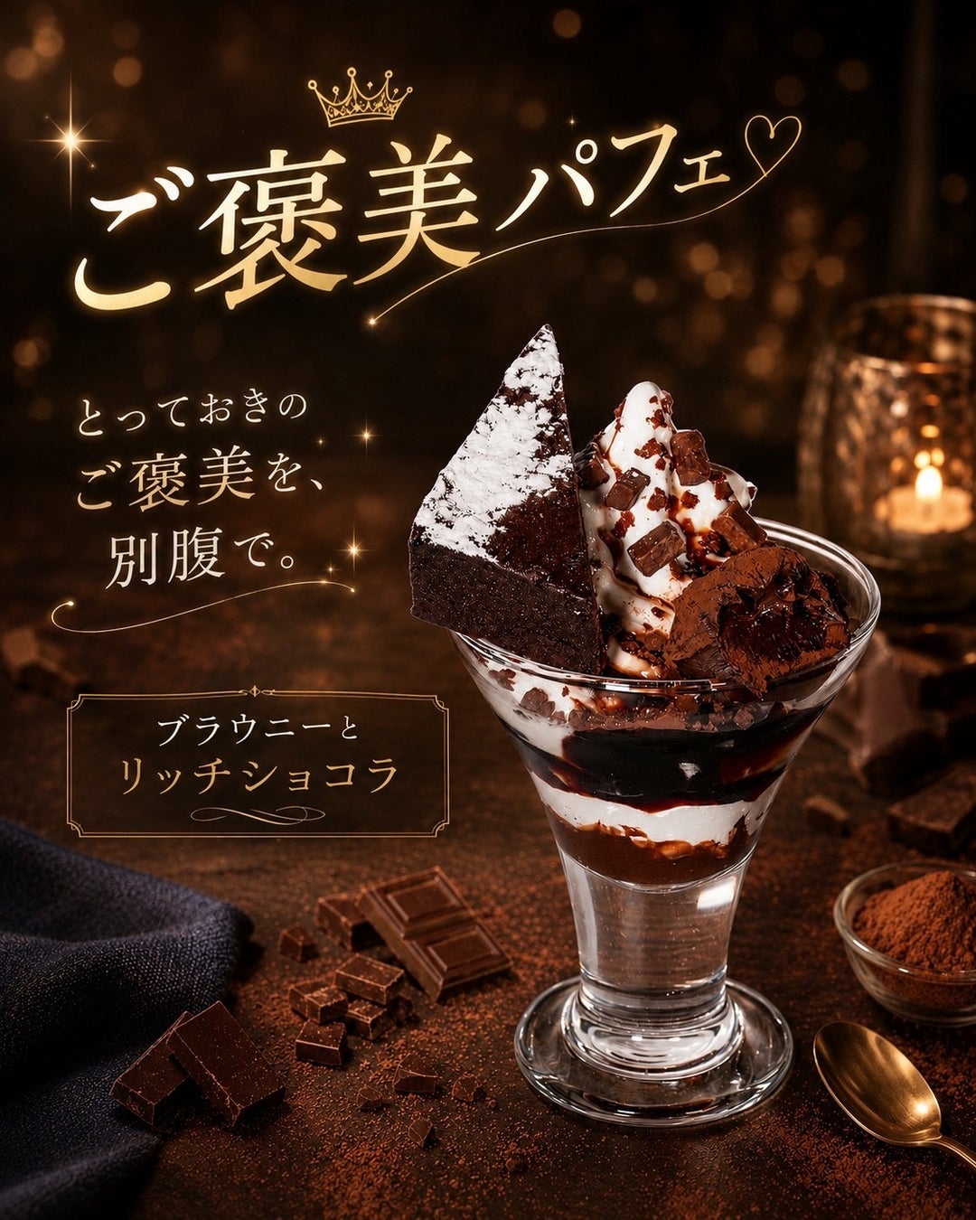 ブラウニーとリッチショコラ