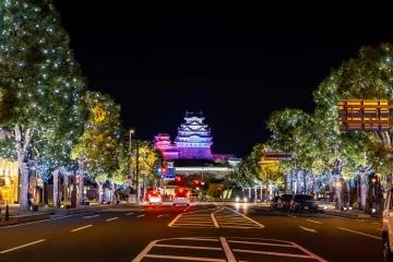 姫路城彩雲ライトアップとの連動